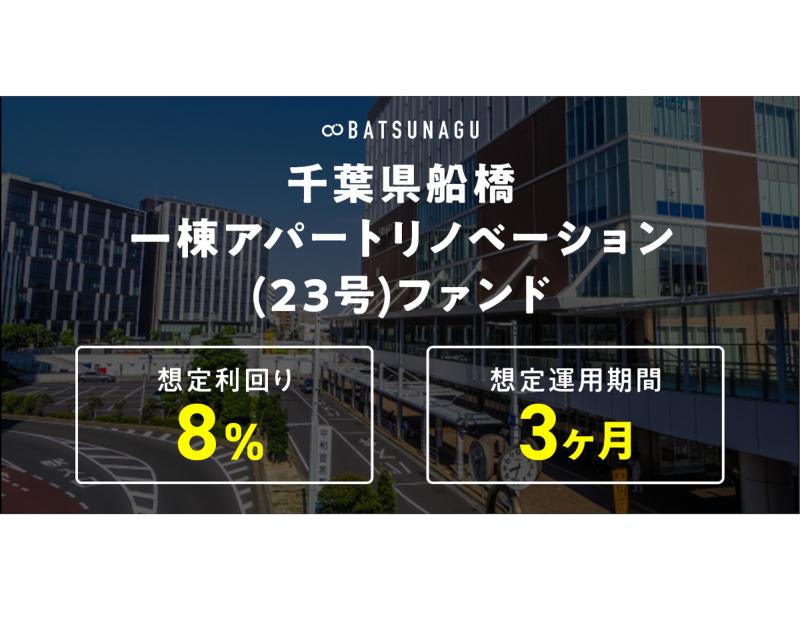 船橋市一棟アパート リノベーションファンド【抽選式】